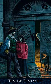 Bohemian Gothic Tarot Ten of Pentacles
