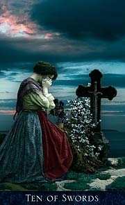 Bohemian Gothic Tarot Ten of Swords