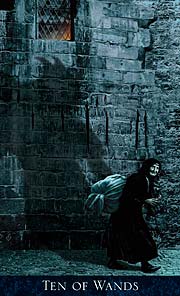 Bohemian Gothic Tarot Ten of Wands