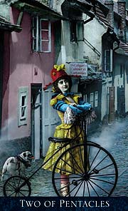 Bohemian Gothic Tarot Two of Pentacles