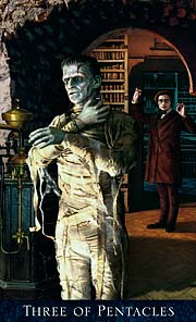 Bohemian Gothic Tarot Three of Pentacles