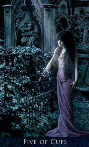 Bohemian Gothic Tarot Five of Cups