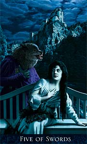 Bohemian Gothic Tarot Five of Swords