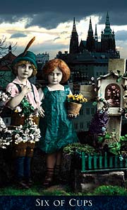 Bohemian Gothic Tarot Six of Cups