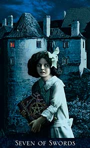 Bohemian Gothic Tarot Seven of Swords