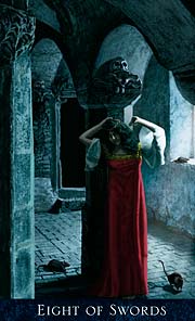 Bohemian Gothic Tarot Eight of Swords