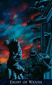 Bohemian Gothic Tarot Eight of Wands