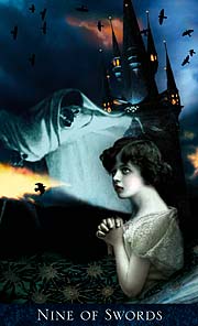 Bohemian Gothic Tarot Nine of Swords