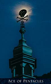 Bohemian Gothic Tarot Ace of Pentacles