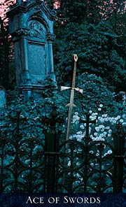 Bohemian Gothic Tarot Ace of Swords
